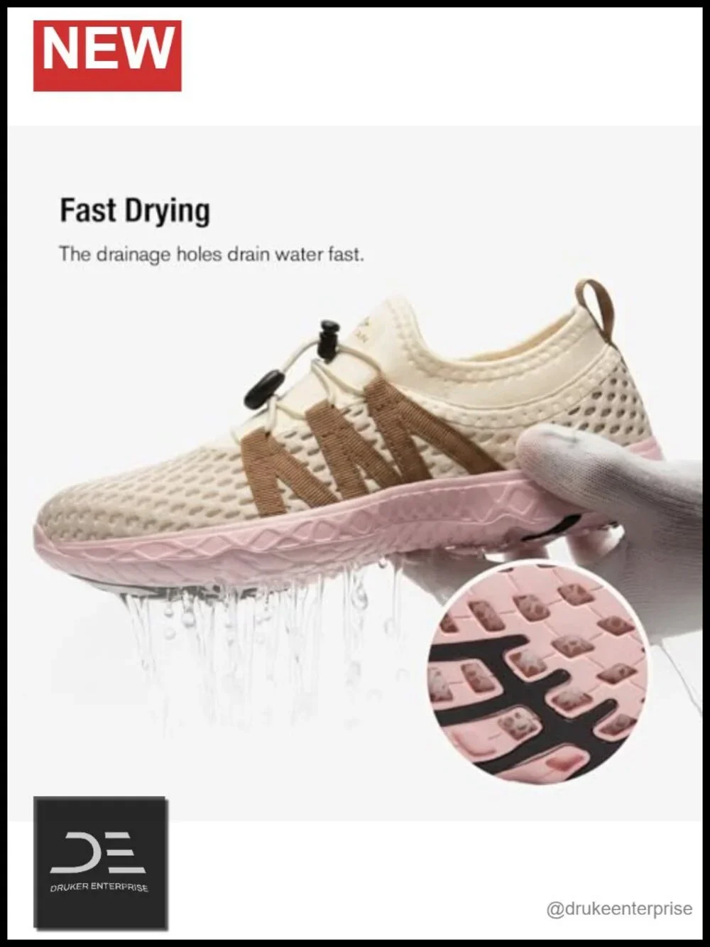 Mesh Slip On Water Shoes with Drainage Holes